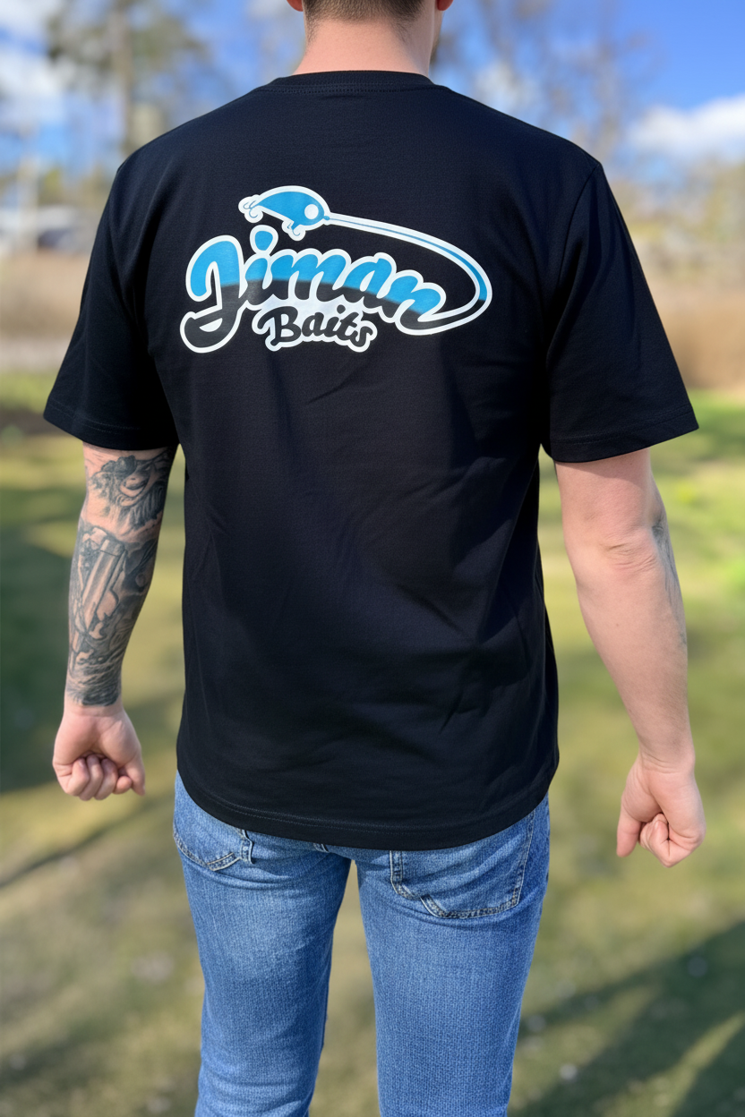 Jiman Baits t-shirt retuscherad